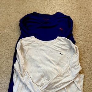 Two long sleeve boys tshirts. Tommy Bahama brand great condition